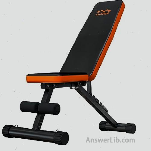 Lusper Weight Bench for Home Gym Adjustable and Foldable Weight