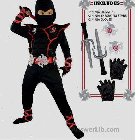 SPookTacular Creations Boys Ninja Deluxe Costume Halloween Cost