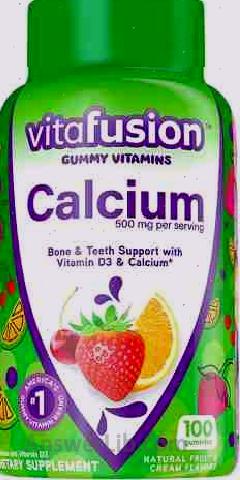 vitafusion Chewable Calcium Gummy Vitamins for Bone and Teeth Support