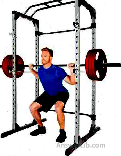 Fitness Reality Squat Rack Power Cage with Optional LAT Pulldown Leg Holdown Attachment