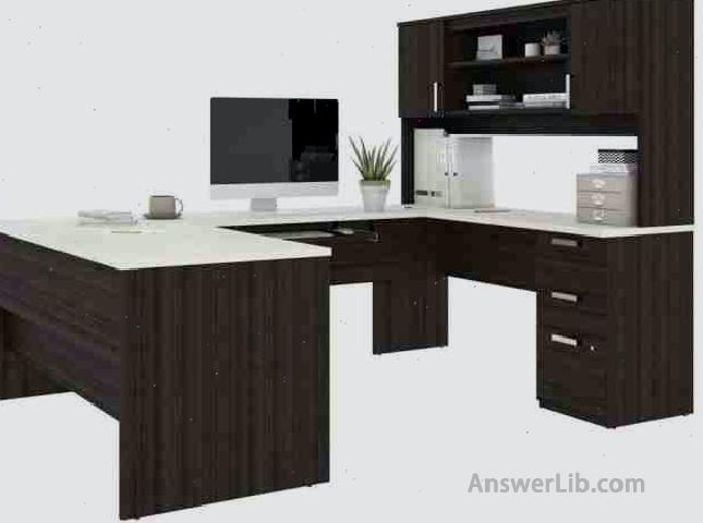 Best U-shaped desk: Bestar, UNIVERSEL Collection, Executive Computer Desk with Pedestal and Hutch \\\\\\\\\\\\\\\\\\\\\\\\\\\\\\\\\\\\\\\\\\\\\\\\ n