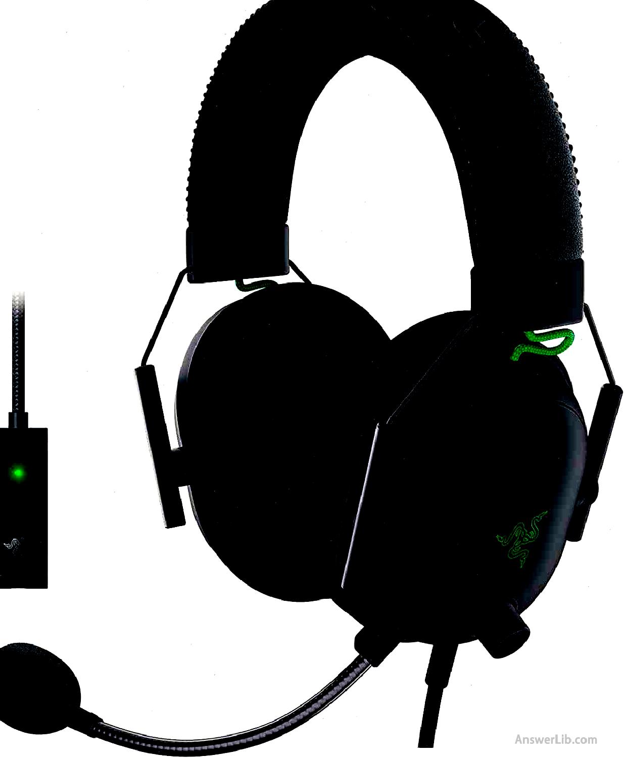 Best earmuff comfortable wired game headset: Razer Blackshark V2 Gaming Headset