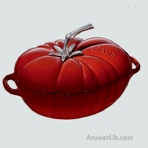 Staub cast iron pot pumpkin shape