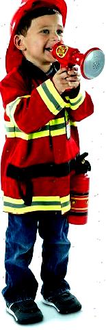 Melissa & Doug Fire Chief Role Play Costume Set (Halloween Dress)