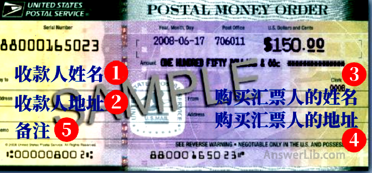 How to fill in Money Order