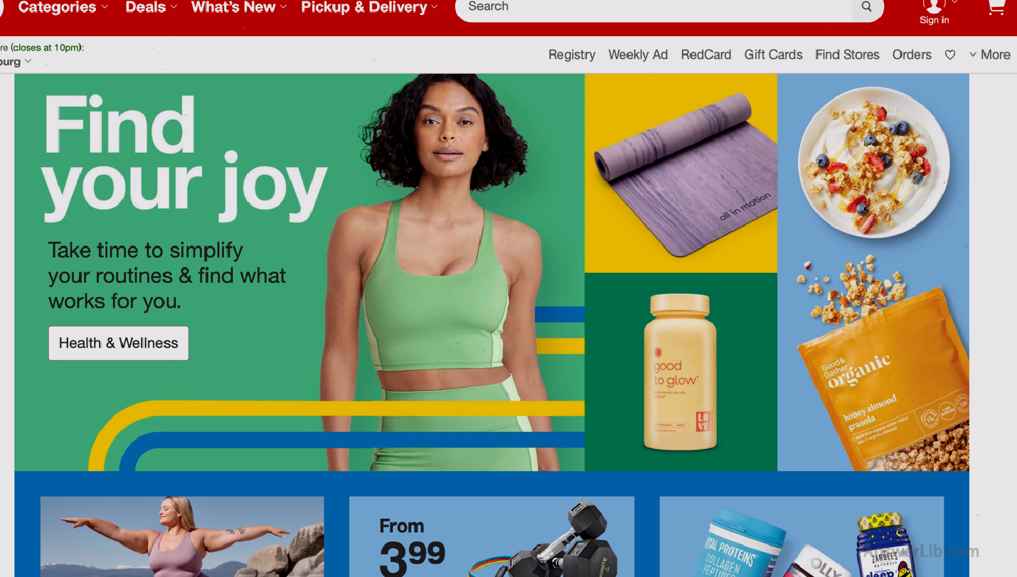 Online Shopping Website -Target