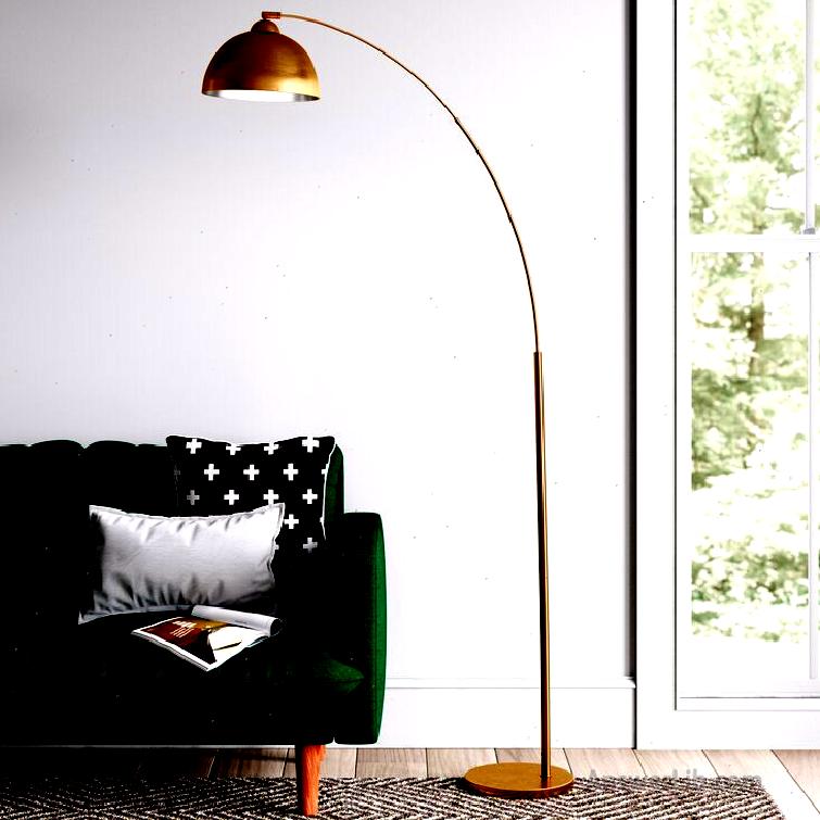 Best Armal Arc Floating Lights: Pulaski 79 "Arched Floor Lamp