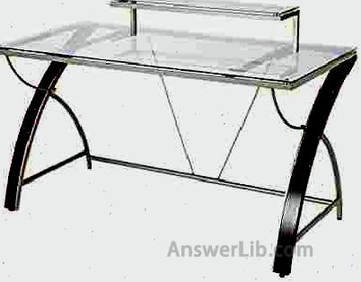 Glass desktop desk