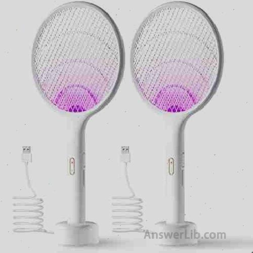 YISSVIC Electric Fly Swatter 2 Pack Bug Zapper Racket