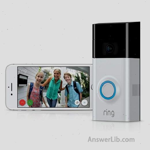 Ring doorbell with a camera camera