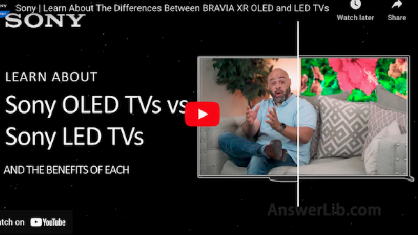 The difference between Sony Smart TV OLED and LED