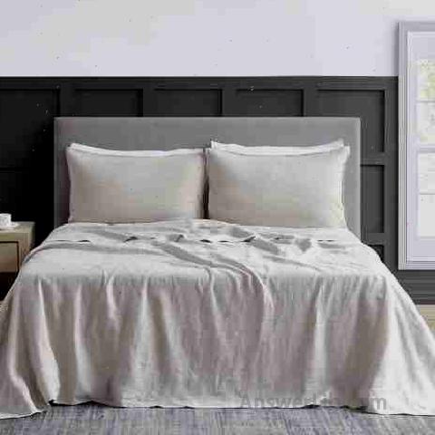 Best linen sheet: dapu pure linen sheets set