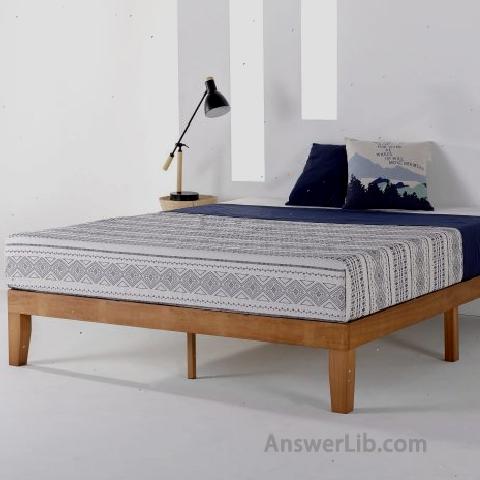 Best Simple Styling Beds: Mellow 12 "Classic Solid Wood Platform Bed Frame