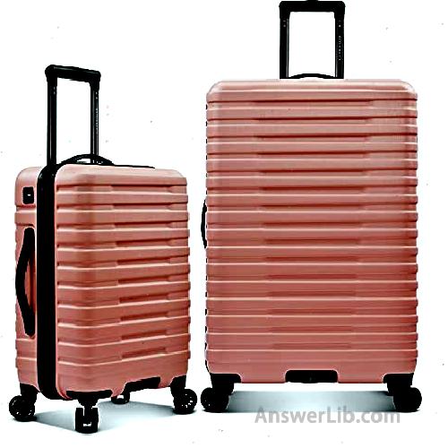 U.S.Traveler Boren Hardside Rugged Travel Suitcase Luggage with 8