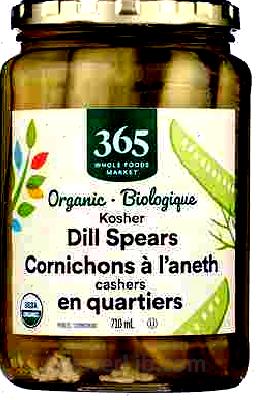 Pickles Kosher Dill Spears Organic