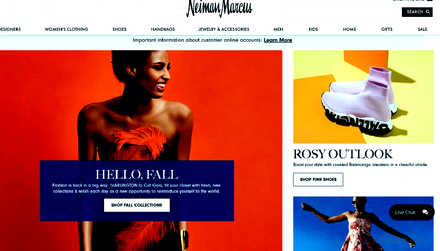 Online Shopping Website -Neiman Marcus