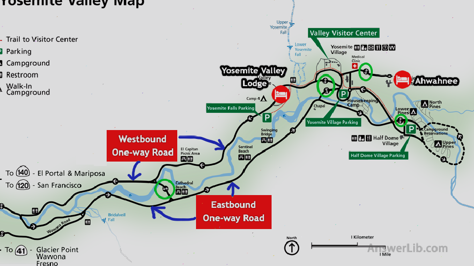 Yosemite Valley Map