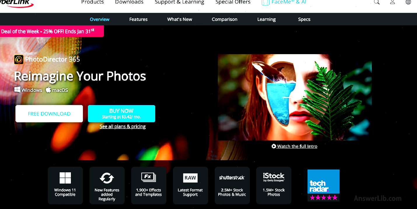 Best Stability Picture Edit Software: Cyberlink Photodirector 365