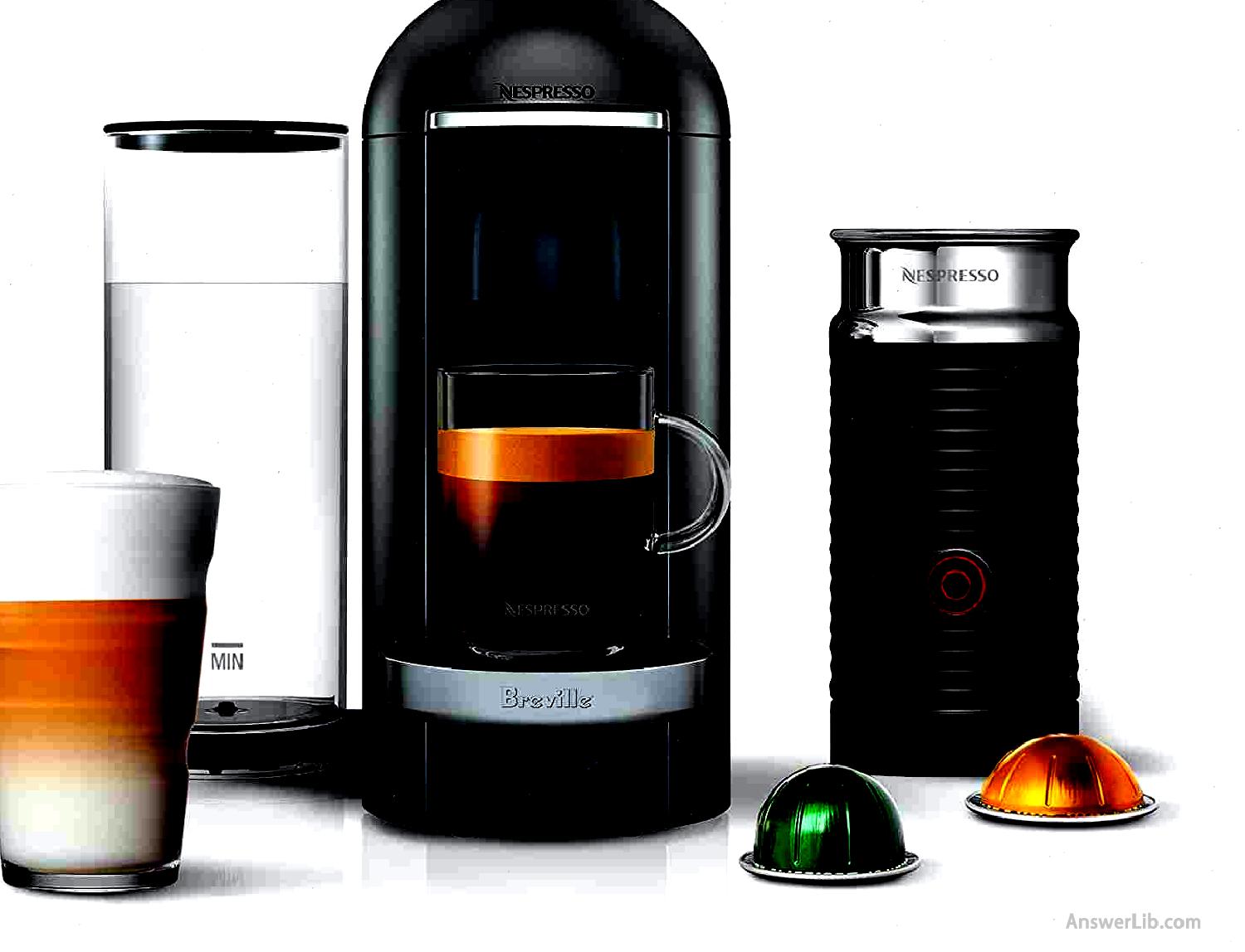 Best Design Breville Nespresso Capsule Coffee Machine: NESPRESSO BNV450TTN Vertuo Plus Deluxe ESPRESO MACHINE