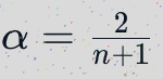 EMA smooth coefficient