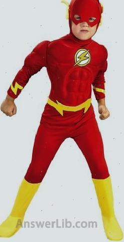 Rubie's DC Comics Deluxe Muscle Chest The Flash Child's Costume Halloween