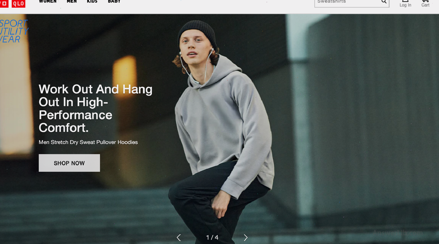 Online Shopping Website -Uniqlo