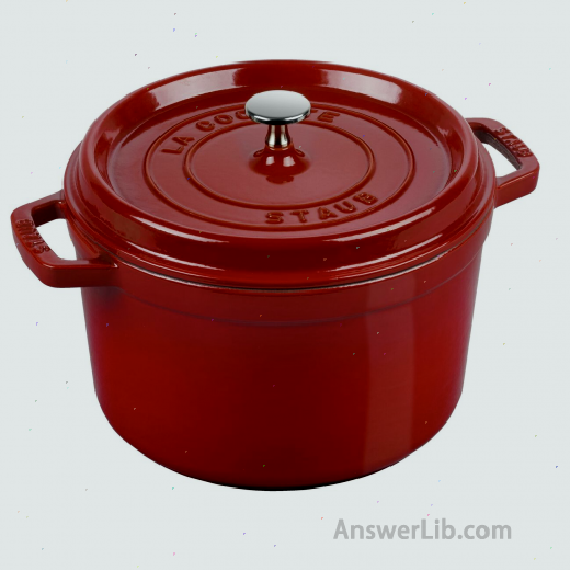 STAUB cast iron pot design with concave pot