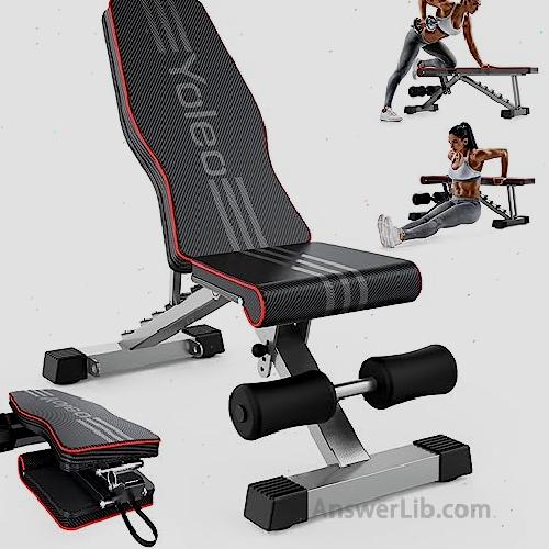 Yoleo Adjustable Weight Bench for Full Body Workout Foldable Bench