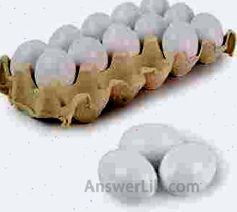 SallyFashion 15 PCS White Wooden Eggs Easter Eggs Fake Eggs for Children