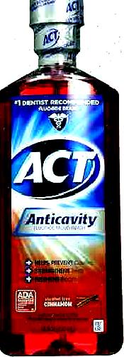 ACT Alcohol Free Anticavity Fluoride Rinse Cinnamon