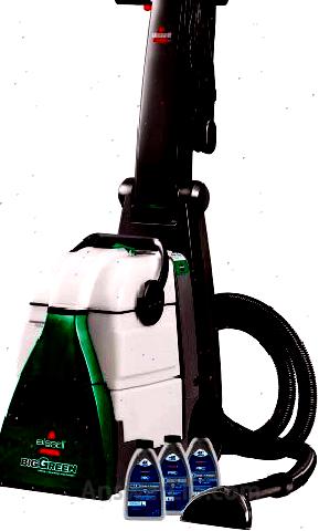 Hot water Deep cleansing carpet vacuum cleaner: Bissell Big Green Carpet Cleaner