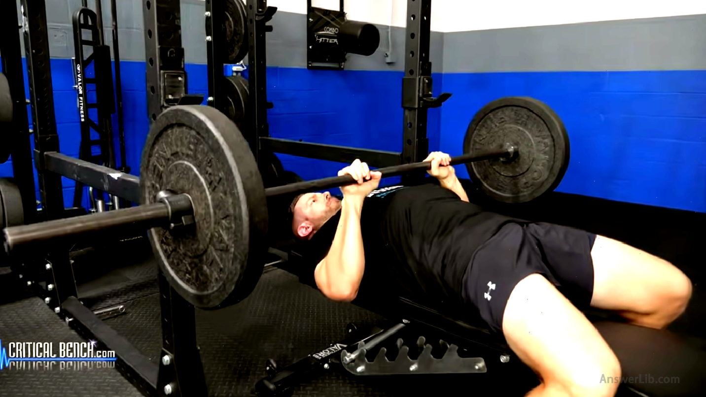 Use barbells for narrow bench press (Close Grip Barbell Press)