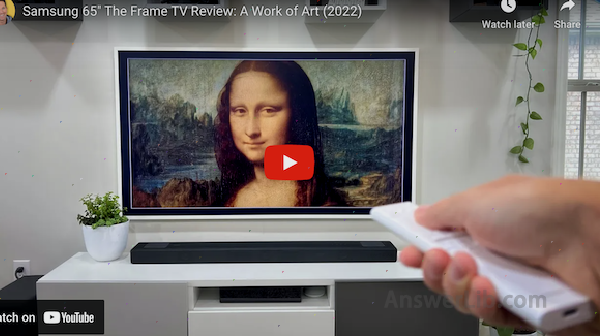 The evaluation of The Frame series smart TV