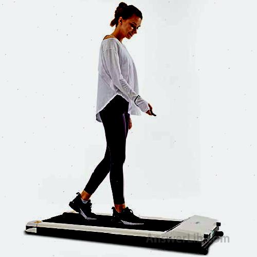 UMAY Under Desk Treadmill with Foldable Wheels Portable Walking Jogging