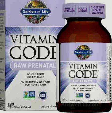 Garden of Life Vitamin Code Raw Prenatal Multivitamin