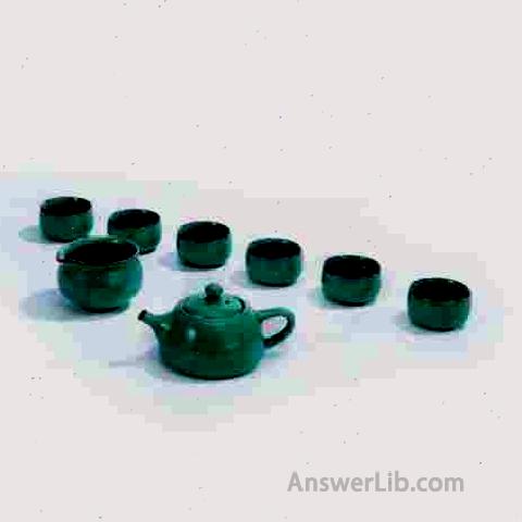 OUJIANG Longquan Celebrity Ge Kiln · Shi Shi Pot 8 -headed tea set