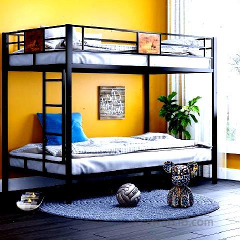 最佳外观双层bedstead：SHA CERLIN Metal Twin Size Bunk Beds Frame