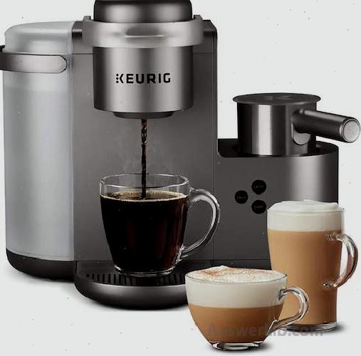 CAPPUCCINO LATTE coffee machine: Keurig K Cafe Coffee Maker Silver 1