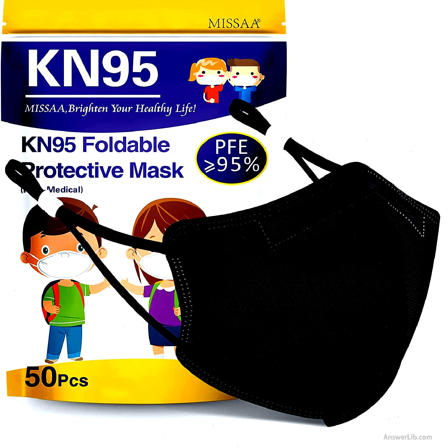 Children with KN95 mask: Missaa KN95 FACE MASKS for Kids