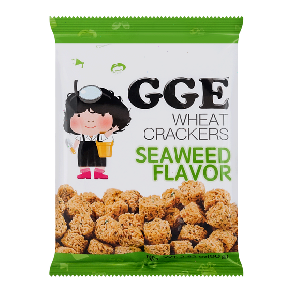 Taiwan Wili Zhang Junya's younger sister snacks, seaweed, seaweed 80g new and old packaging