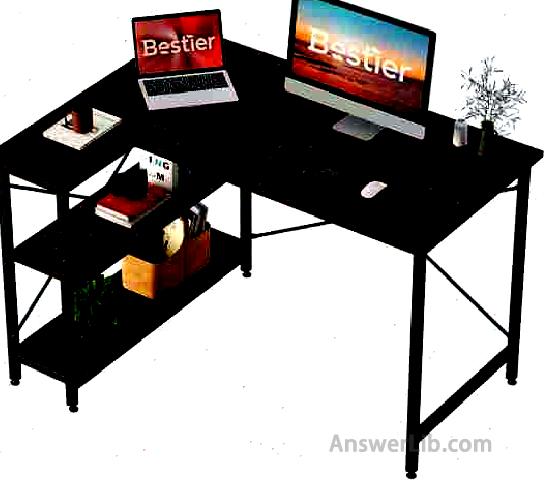 The simplest design L shaped desk: Bestier Small L Shaped Desk with Shelves \\\\\\\\\\\\\\\\\\\\\\\\\\\\\\\\\\\\\\\\\\\\\\\\ n