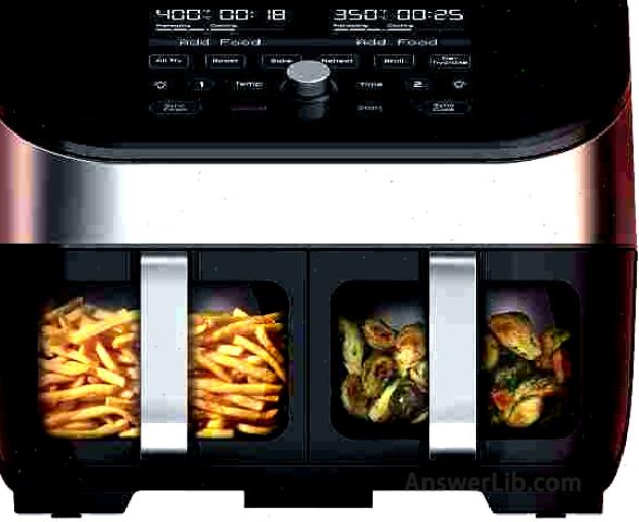 Instant Vortex Plus Dual 8-quart Stainless Steel Air Fryer with ClearCook