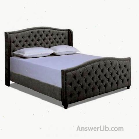 最佳外观Cash cushion bed frame：Marlon Tufted Upholstered Low Profile Standard Bed