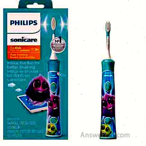 The cutest appearance of children's Philips toothbrush: Philips Sonicare for Kids 3+ Bluetooth Connected Rechargeable Electric Power Toothbrush, Internet for Better Brushing, AQUA, BLUE, 3 PIECE Set \\\\\\\\\\\\\\\\\\\\\\\\\\\\\\\\\\\\\\\\\\\\\\\\ n