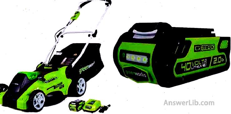 Greenworks G MAX 40V 16 Cordless Lawn Mower with 4Ah Battery