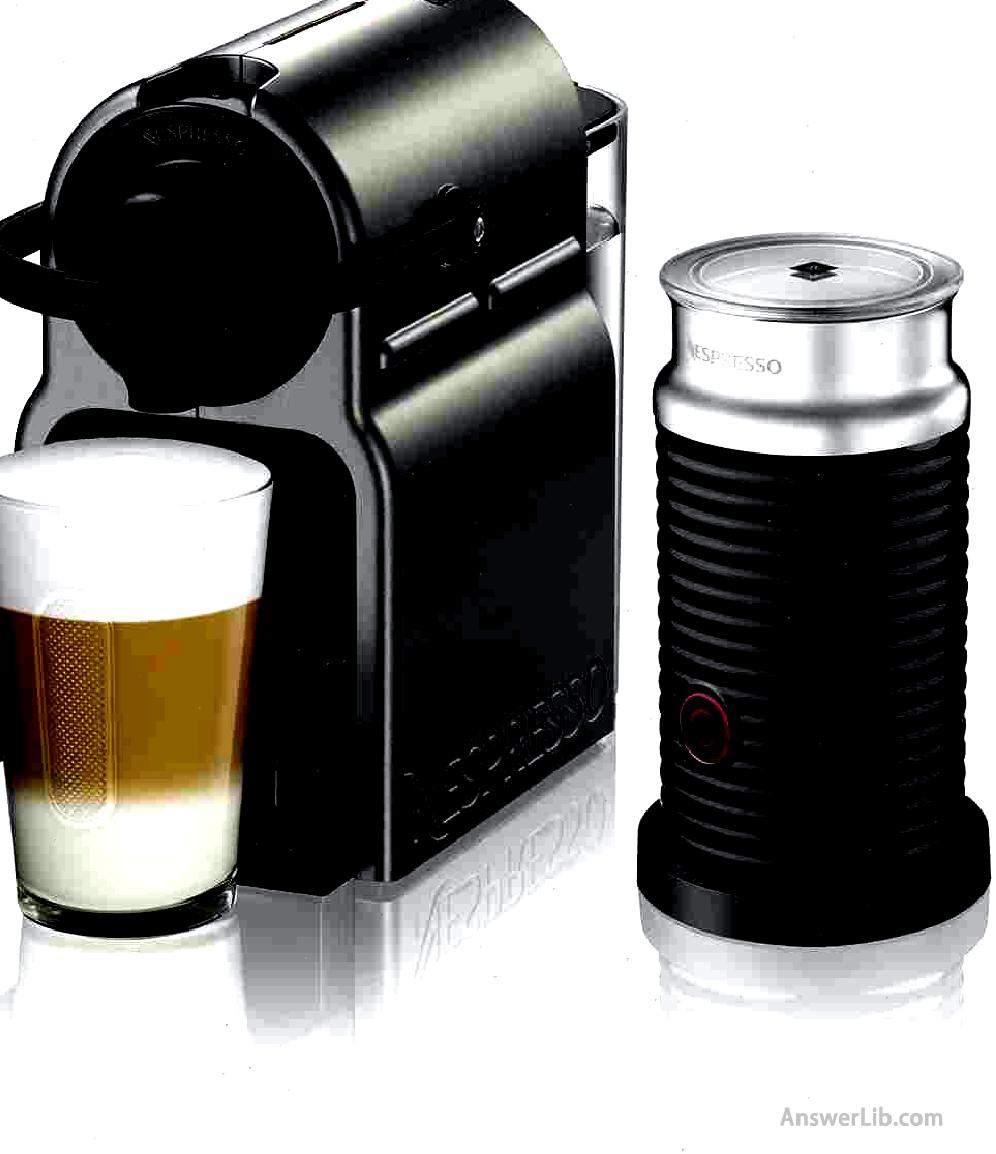 Best and Flexible ORIGINAL series Capsule Coffee Machine: Nespresso Inissia Original ESPRESSO MACHINE WITHICCINO Milk Frother Bundle