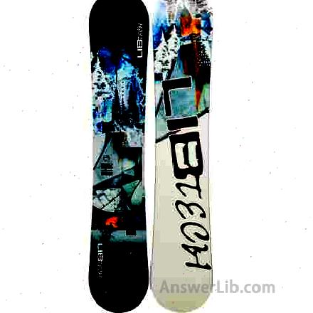 Best full-size single-board skiing board: lib technology skybanana snowboard