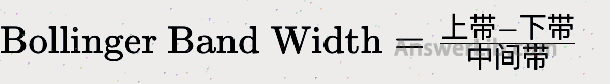 Bollinger Band Width Calculation