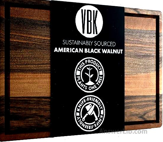 The safest and healthy cutting board: Virginia Boys Kitchens Walnut Wood Cutting Board