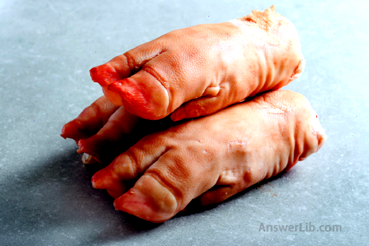 Pig feet, trotters, pig hands